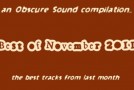 Obscure Sound: Best of November 2011
